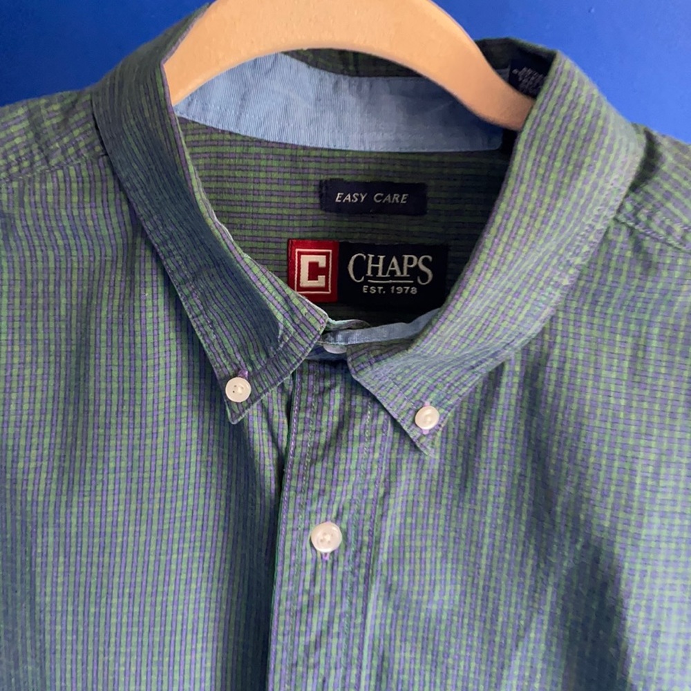 Mens Chaps 100% cotton ls shirt